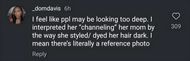 Another user defends Veronica (image via @_domdavis on Instagram)